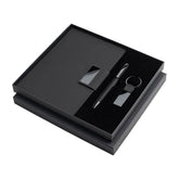 Set of Notebook, Keychain and Pen - Black