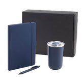 Set of Tumbler, A5 Notebook and Pen - Navy Blue
