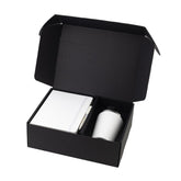 Set of Double Walled Tumbler, A5 Notebook and Pen - White
