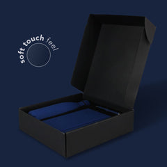 Set of Stainless Bottle, Notebook and Pen - Blue