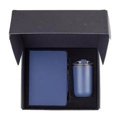Set of Tumbler, A5 Notebook and Pen - Navy Blue