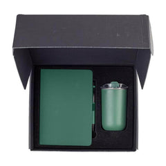 Set of Tumbler, A5 Notebook and Pen - Green