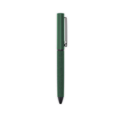 Set of Refillable Notebook, Pen & USB Keychain - Green
