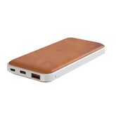 Albeck Recycled Leather Powerbank 10000mAh PD (White/Tan)