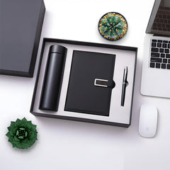 Gift Box with Bottle, Notebook & Pen