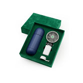 Set Of Handheld Fan & Stainless Steel Water Bottle