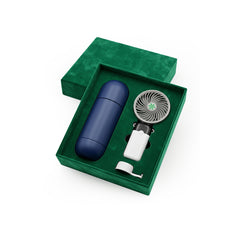 Set Of Handheld Fan & Stainless Steel Water Bottle