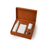 Set Of Mug, Bottle, Notebook, Pen & Keychain - White