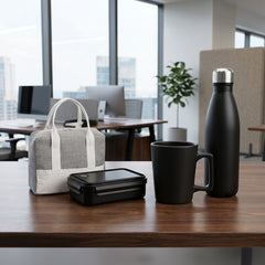 Set Of Bag, Lunch Box, Bottle & Cup