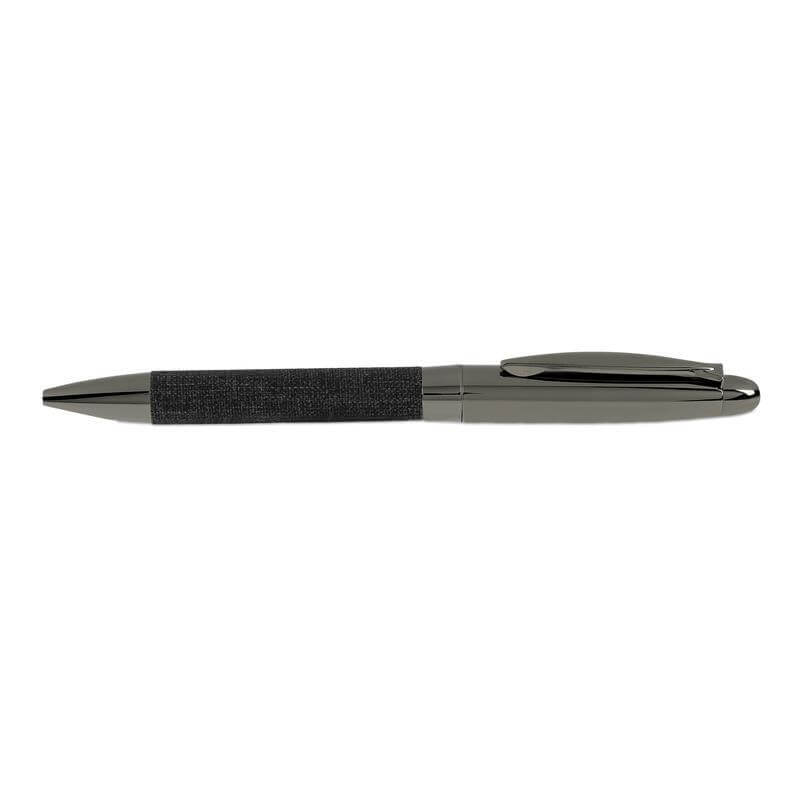Set Of Card Holder, Key Chain and Pen - Black