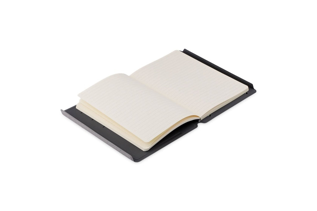Set with Refillable Notebook, Pen & Cardholder - Gray
