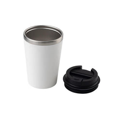 Set of Double Walled Tumbler, A5 Notebook and Pen - White