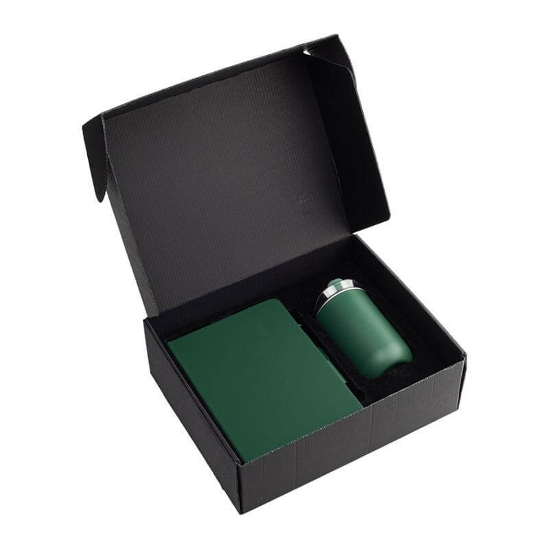 Set of Tumbler, A5 Notebook and Pen - Green
