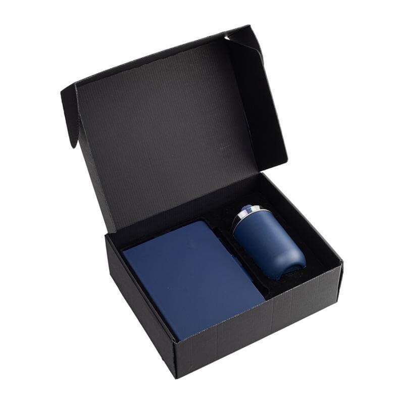 Set of Tumbler, A5 Notebook and Pen - Navy Blue