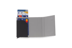 Set with Refillable Notebook, Pen & Cardholder - Black