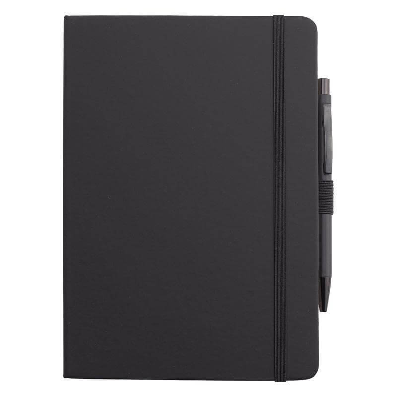 Set of Tumbler, A5 Notebook and Pen - Black