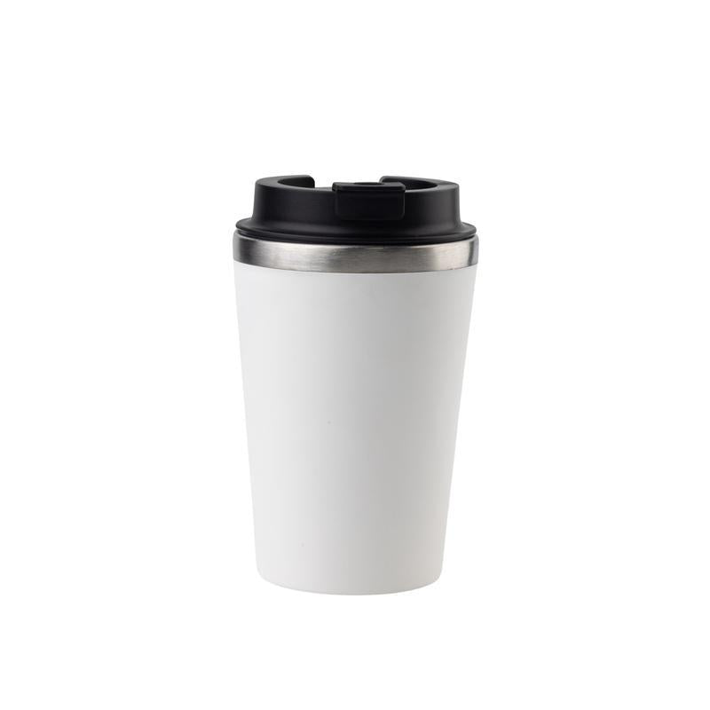 Set of Double Walled Tumbler, A5 Notebook and Pen - White