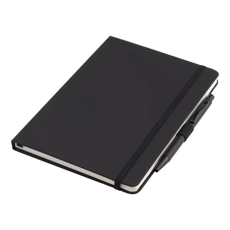 Set of Tumbler, A5 Notebook and Pen - Black