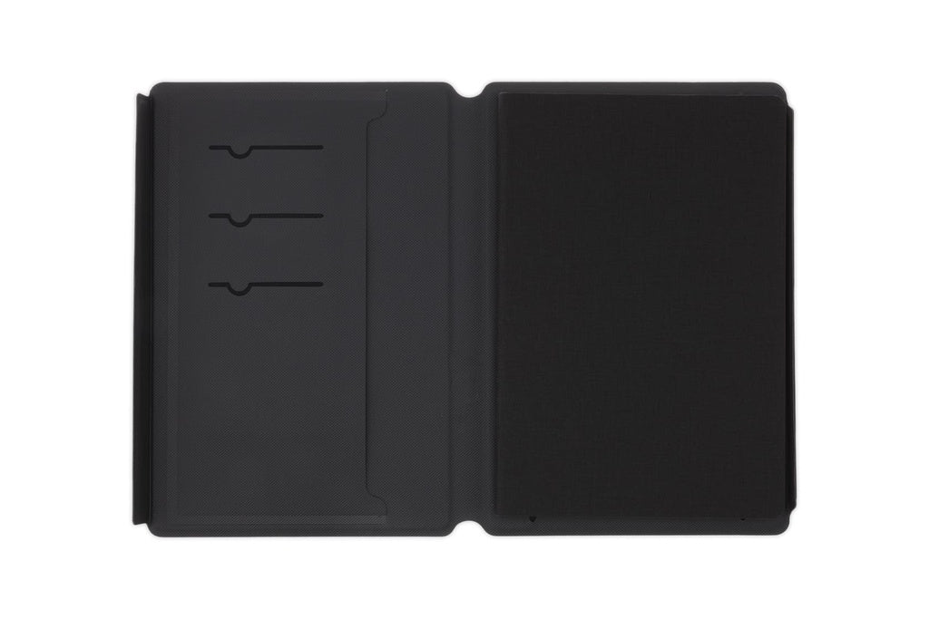 Set with Refillable Notebook, Pen & Cardholder - Black