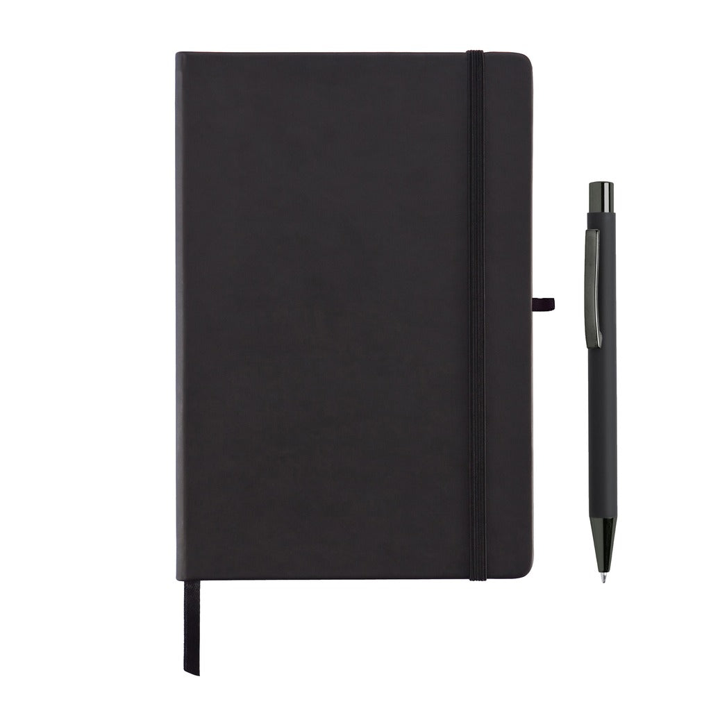Borna Giftology Notebook and Pen Set (Black)
