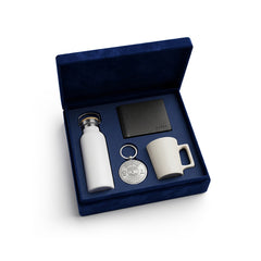Set of Cup, Bottle, Keychain & Wallet