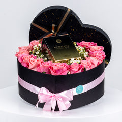 Flowers with Versace Crystal Noir EDP 90ML