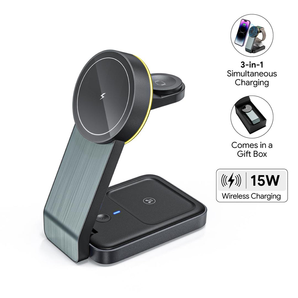 3 in 1 wireless charger ambient light