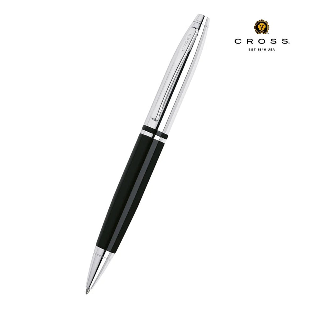 Cross Calais Chrome & Black Ballpoint Pen - Chrome / Black