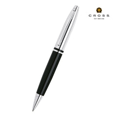 Cross Calais Chrome & Black Ballpoint Pen - Chrome / Black