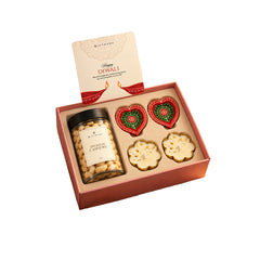 The Diwali Golden Glow Box by GiftNYou on a white background