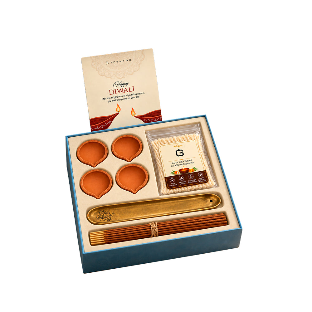 The Diwali Rituals Box by GiftNYou on a white background