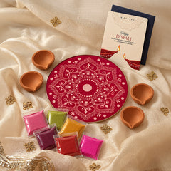 The Diwali Colours Box by GiftNYou in a festive lifestyle setting