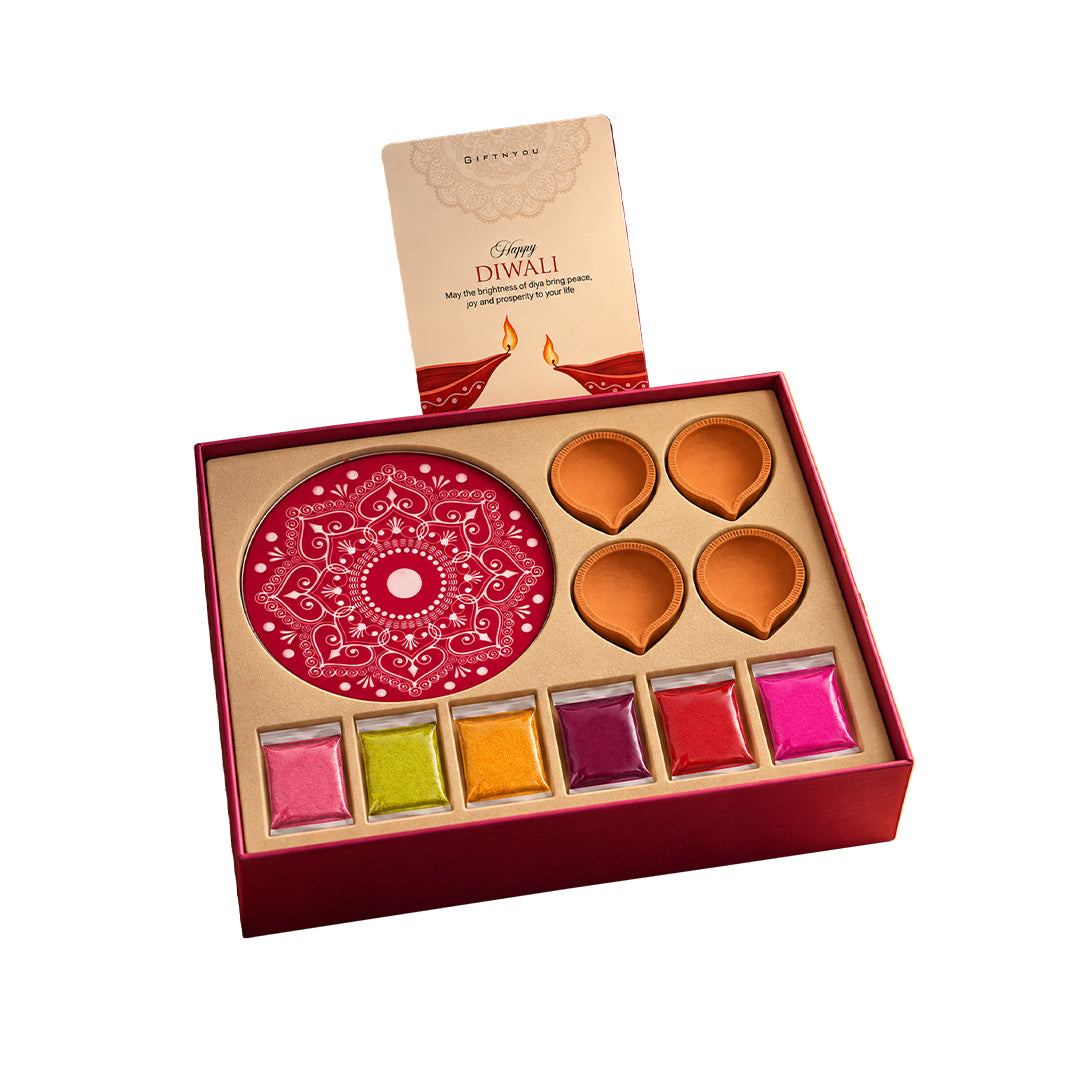The Diwali Colours Box by GiftNYou on a white background