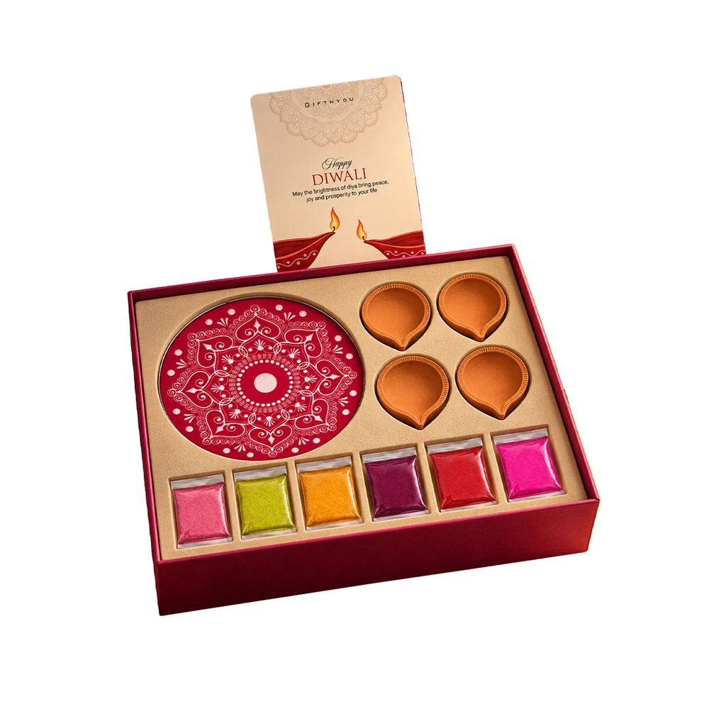 The Diwali Colours Box by GiftNYou on a white background
