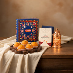 The Diwali Lantern Wishes Box by GiftNYou in a festive lifestyle setting