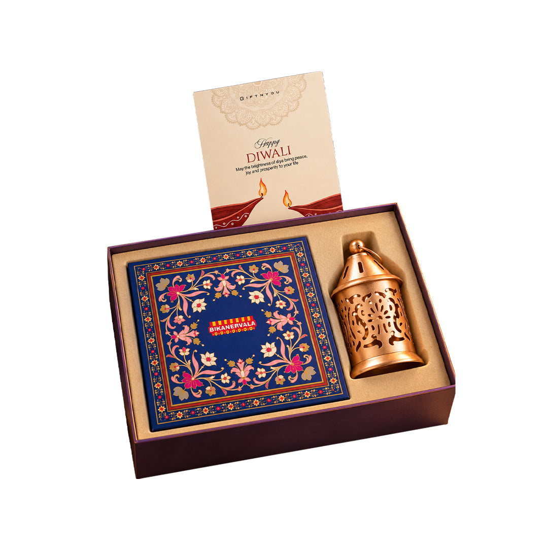 The Diwali Lantern Wishes Box by GiftNYou on a white background