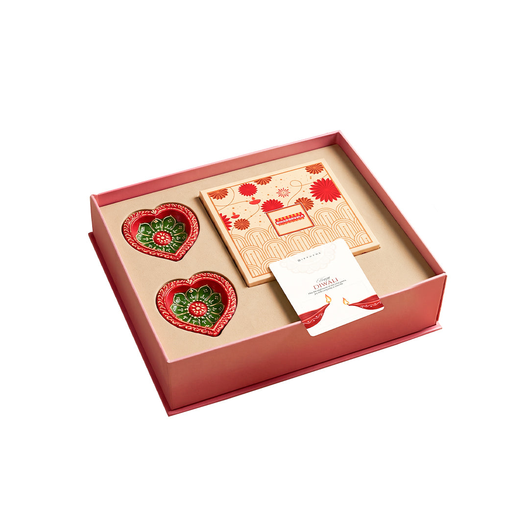 The Diwali Sweet Wishes Box by GiftNYou on a white background