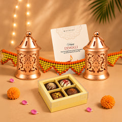 The Diwali Lantern Celebration Box by GiftNYou in a festive lifestyle setting