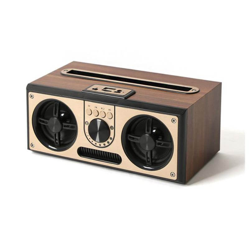 retro wood 20w bluetooth speaker
