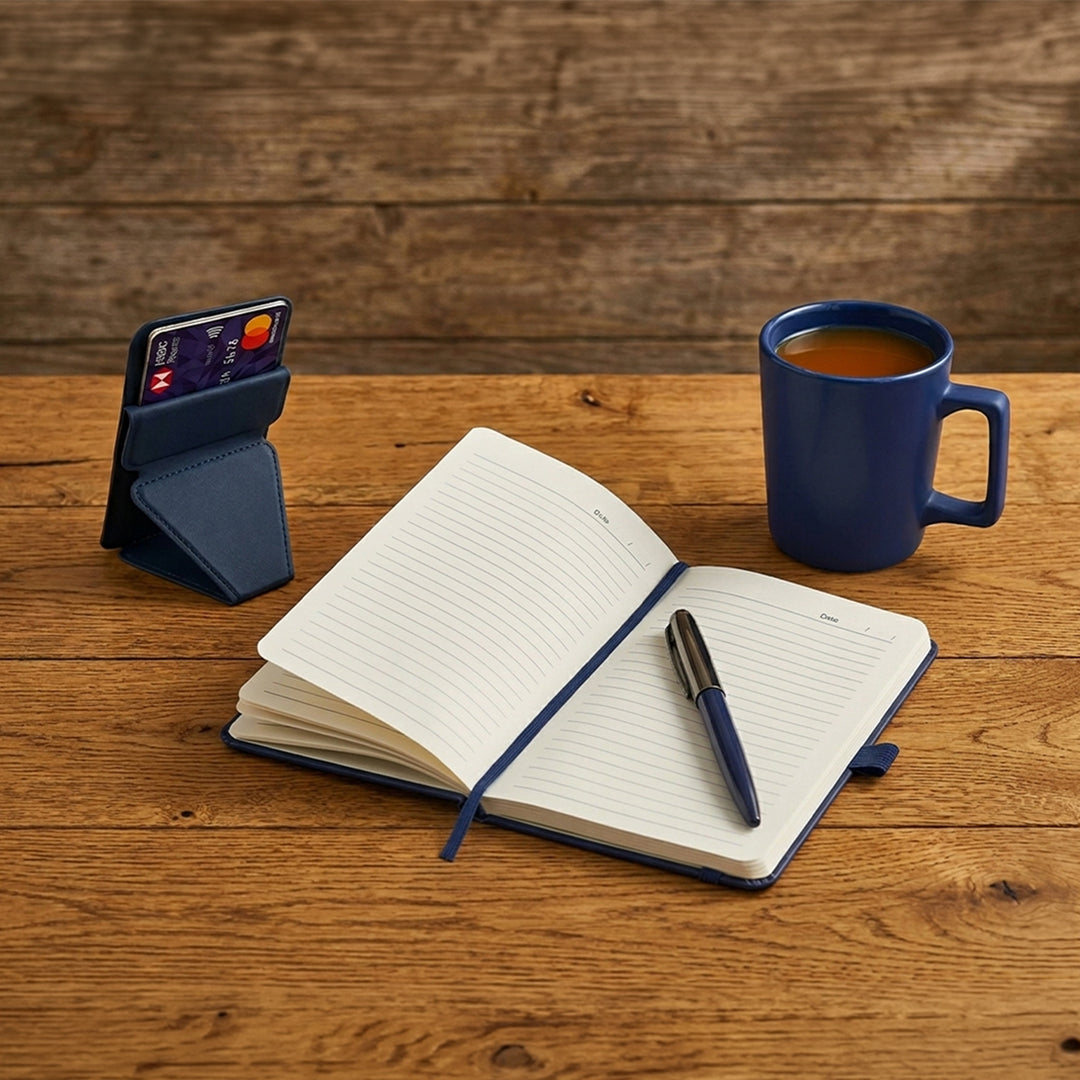 Set Of Pen, Cup, Card Holder with Phone Stand & Notebook