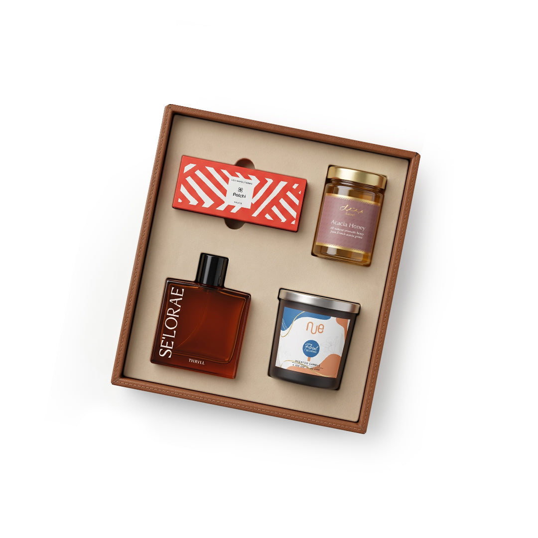 Set Of Parfum, Chocolate, Honey & Scented Candle