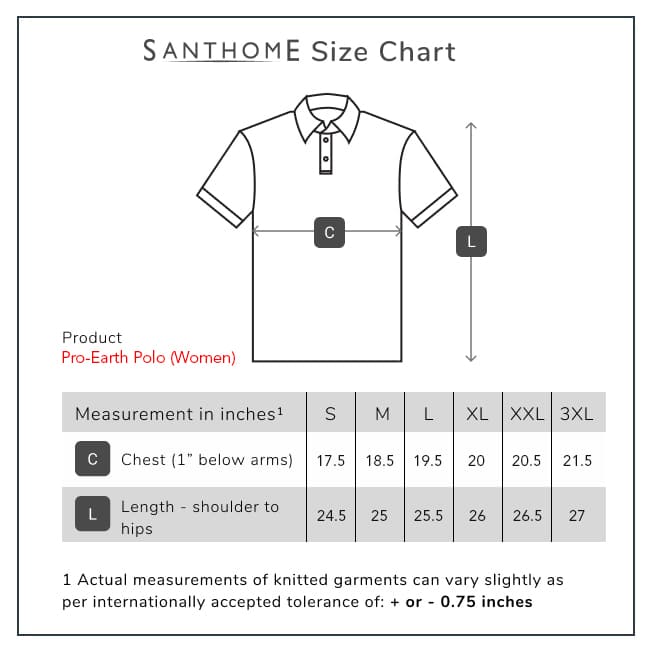 Santhome PRO EARTH Womens Polo Shirt