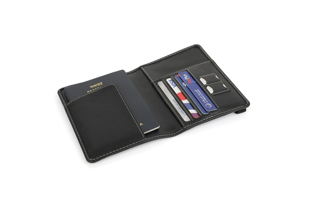 Silz Cactus Leather Passport Wallet