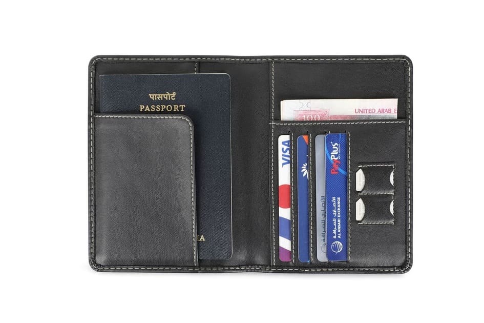 Silz Cactus Leather Passport Wallet